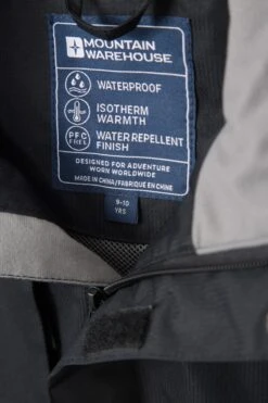 Mountain Warehouse Samson II Kids Waterproof Jacket -Kids Fashion Clothing Store 053024 bla samson 2 kids waterproof jacket kid ss22 06