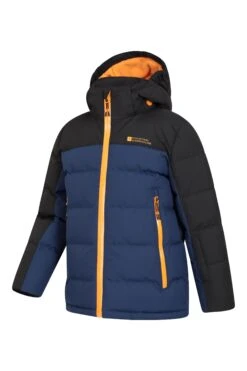 Mountain Warehouse Padded Contrast II Kids Ski Jacket 12 Mountain Warehouse Padded Contrast II Kids Ski Jacket -Kids Fashion Clothing Store 053100 nav padded contrast 2 kids ski jacket kid aw22 04