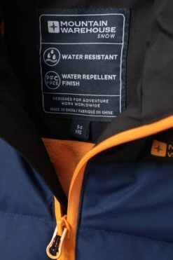 Mountain Warehouse Padded Contrast II Kids Ski Jacket 15 Mountain Warehouse Padded Contrast II Kids Ski Jacket -Kids Fashion Clothing Store 053100 nav padded contrast 2 kids ski jacket kid aw22 07
