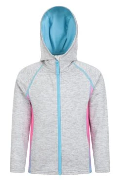 Mountain Warehouse Kayleigh II Kids Stripe Hoodie 17 Mountain Warehouse Kayleigh II Kids Stripe Hoodie -Kids Fashion Clothing Store 053192 gre kayleigh 2 girls stripe hoodie kid aw22 01