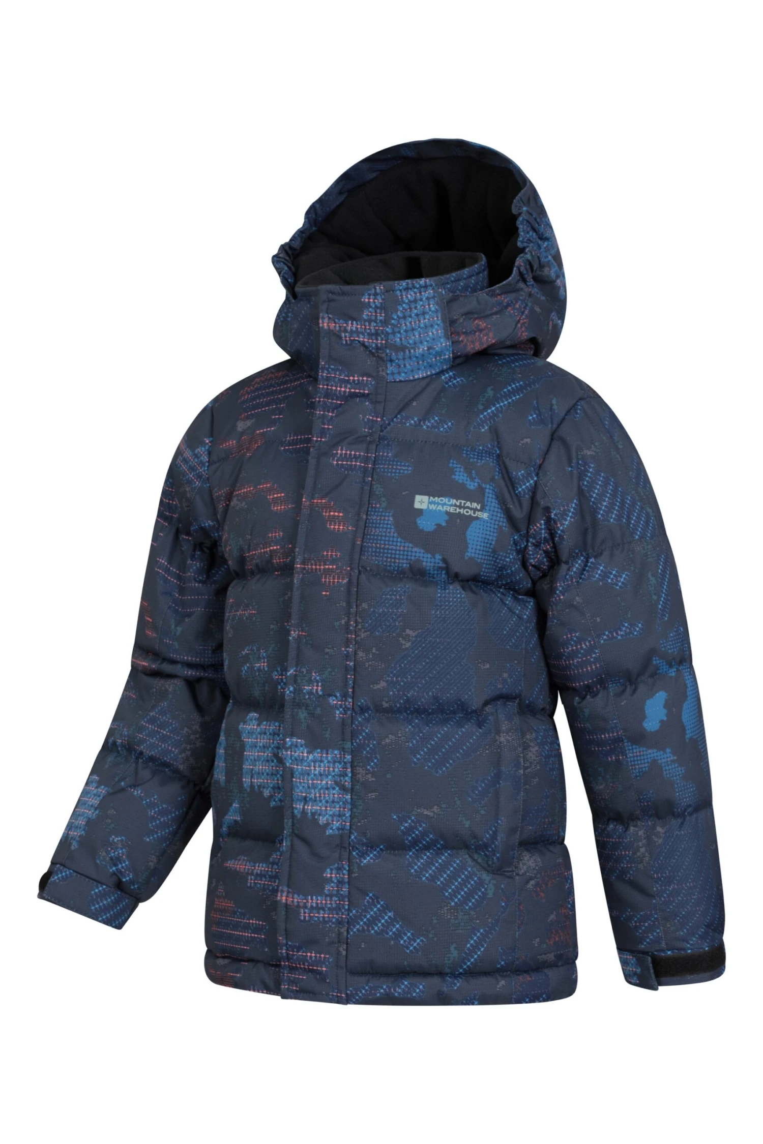 Mountain Warehouse Snow II Kids Printed Water Resistant Padded Jacket - Image 4