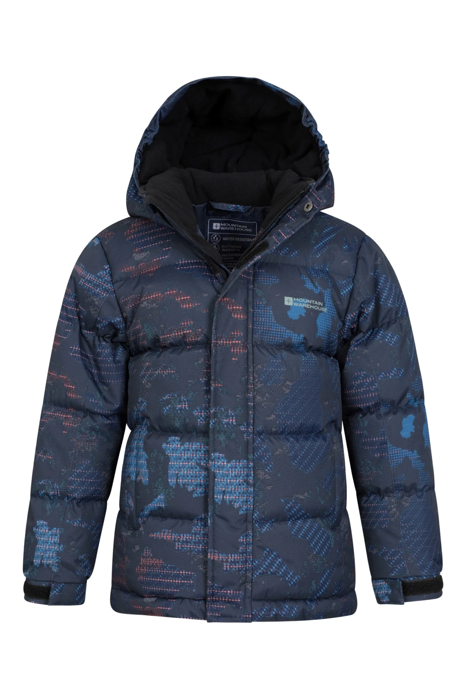Mountain Warehouse Snow II Kids Printed Water Resistant Padded Jacket - Image 5