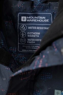 Mountain Warehouse Snow II Kids Printed Water Resistant Padded Jacket -Kids Fashion Clothing Store 053193 bla snow 2 kids printed water resistant padded jacket kid aw22 06