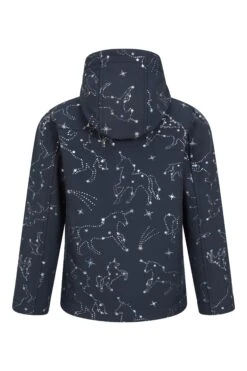 Mountain Warehouse Exodus II Kids Printed Water-resistant Softshell -Kids Fashion Clothing Store 053211 bla exodus 2 kids printed water resistant softshell kid aw22 03