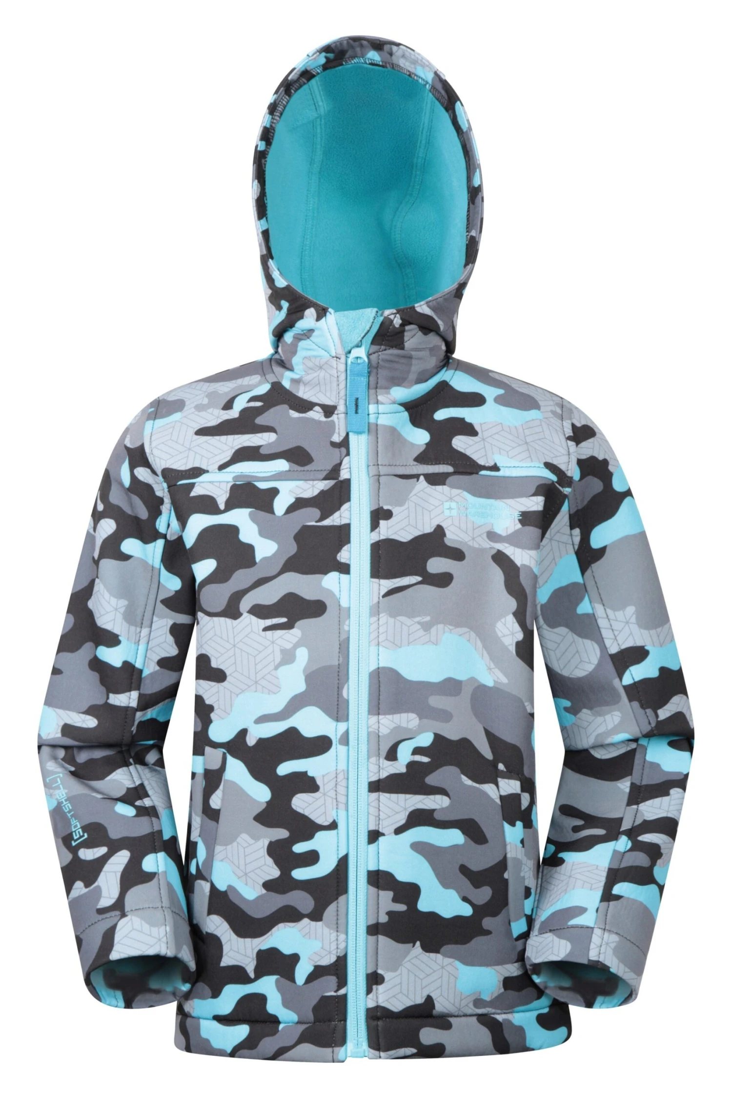 Mountain Warehouse Exodus II Kids Printed Water-resistant Softshell - Image 7