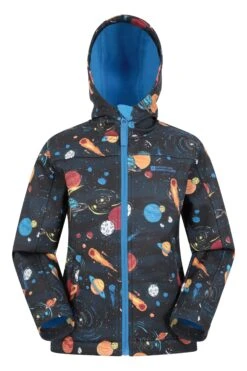 Mountain Warehouse Exodus II Kids Printed Water-resistant Softshell -Kids Fashion Clothing Store 053211 smi exodus 2 kids printed water resistant softshell kid aw22 01