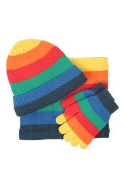 Mountain Warehouse Amore Kids Winter Accessories Set -Kids Fashion Clothing Store 053323 rai amore striped kids beanie snood and glove set acc aw22 01
