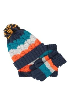 Mountain Warehouse Chunky Knit Kids Winter Accessories Set