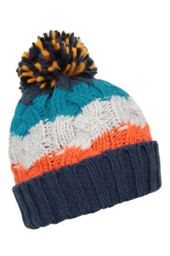 Mountain Warehouse Chunky Knit Kids Winter Accessories Set 17 Mountain Warehouse Chunky Knit Kids Winter Accessories Set -Kids Fashion Clothing Store 053324 nav chunky knitted kids pom beanie snood and glove set acc aw22 02