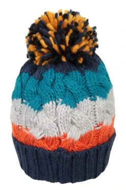 Mountain Warehouse Chunky Knit Kids Winter Accessories Set 18 Mountain Warehouse Chunky Knit Kids Winter Accessories Set -Kids Fashion Clothing Store 053324 nav chunky knitted kids pom beanie snood and glove set acc aw22 03