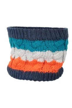 Mountain Warehouse Chunky Knit Kids Winter Accessories Set 21 Mountain Warehouse Chunky Knit Kids Winter Accessories Set -Kids Fashion Clothing Store 053324 nav chunky knitted kids pom beanie snood and glove set acc aw22 06