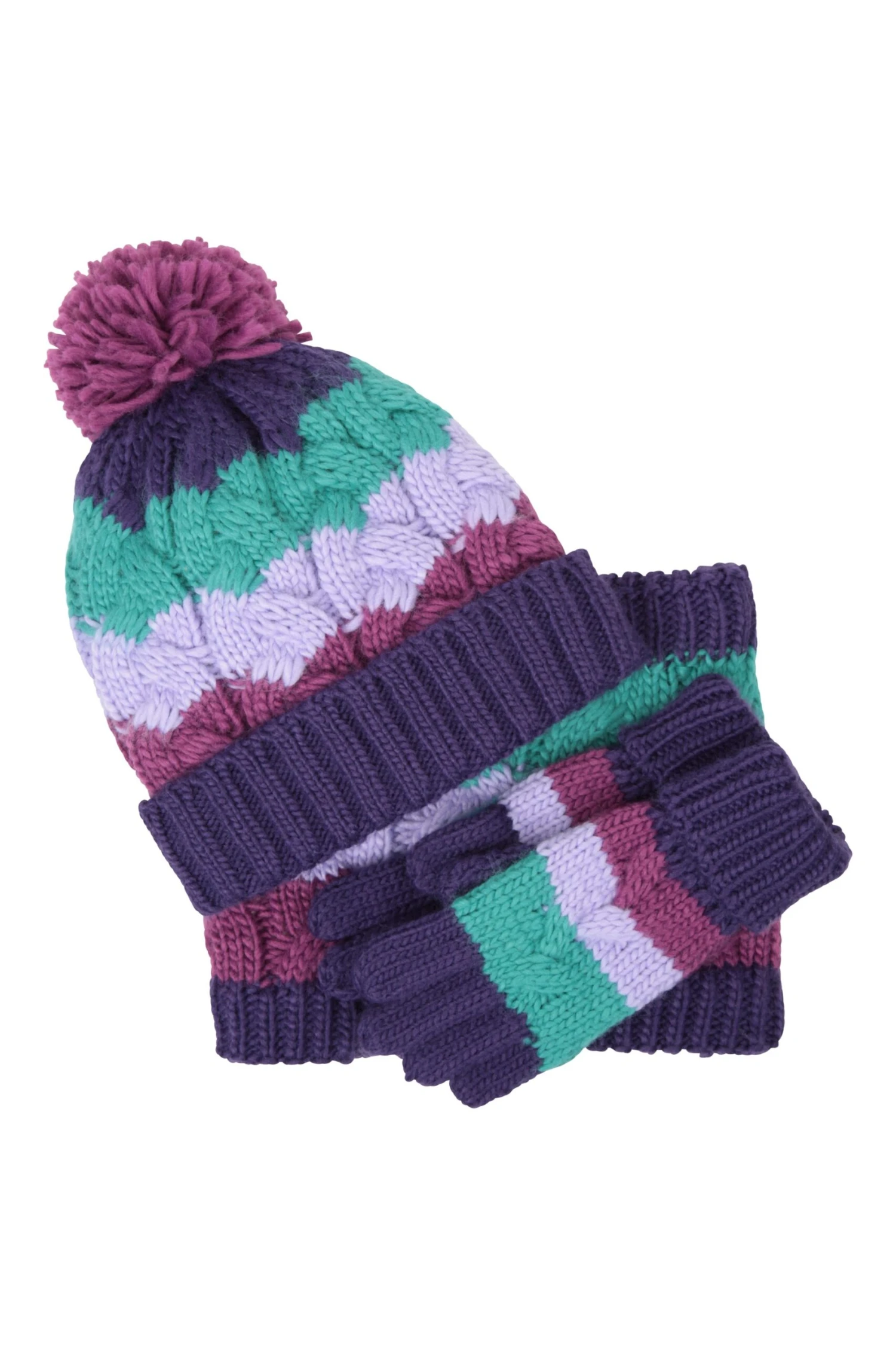 Mountain Warehouse Chunky Knit Kids Winter Accessories Set 16 Mountain Warehouse Chunky Knit Kids Winter Accessories Set - Image 14