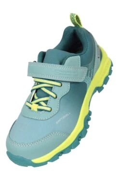 Mountain Warehouse Softshell Kids Waterproof Active Shoes -Kids Fashion Clothing Store 053360 grn softshell waterproof active kids shoe ftw ss23 06