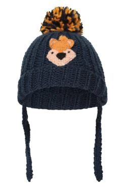 Mountain Warehouse Woodland Character Kids Trapper Hat -Kids Fashion Clothing Store 053461 nav woodland kids knitted pom trapper hat acc aw22 05
