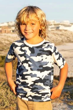 Mountain Warehouse Camo Printed Kids Organic T-Shirt 8 Mountain Warehouse Camo Printed Kids Organic T-Shirt -Kids Fashion Clothing Store 054137 bmo camo aop kids ss tee kid ecom lifestyle ss23 01