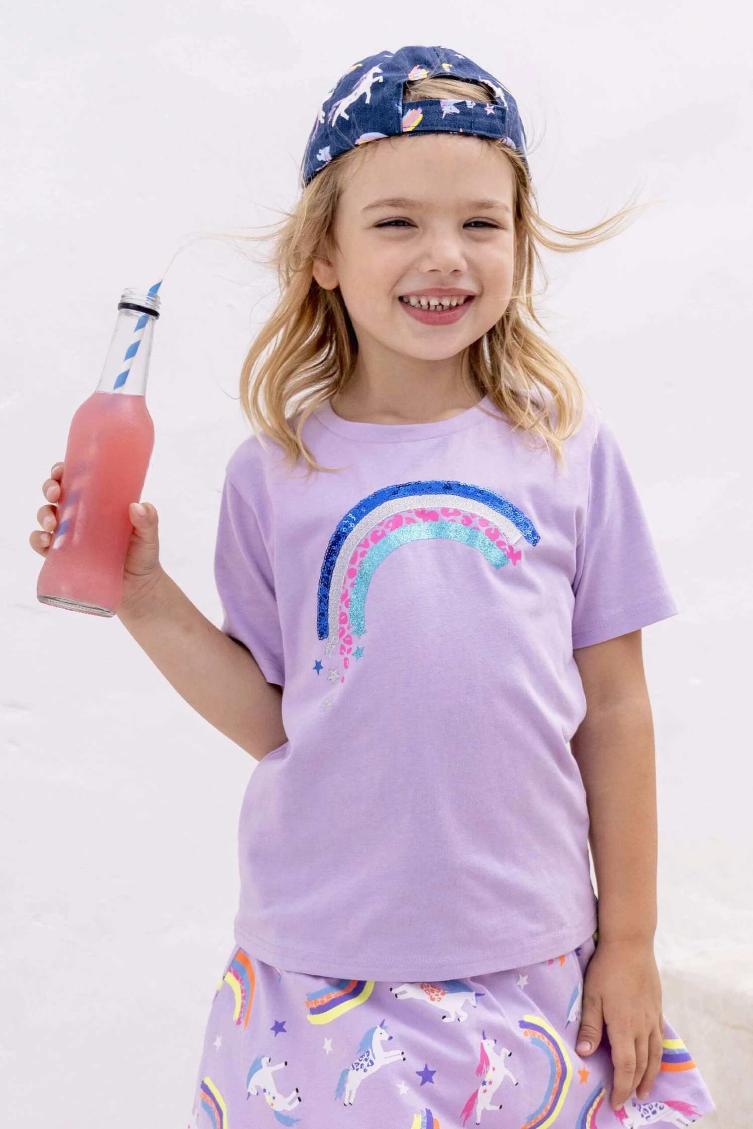 Mountain Warehouse Sequin Rainbow Kids Organic Tee 4 Mountain Warehouse Sequin Rainbow Kids Organic Tee - Image 2