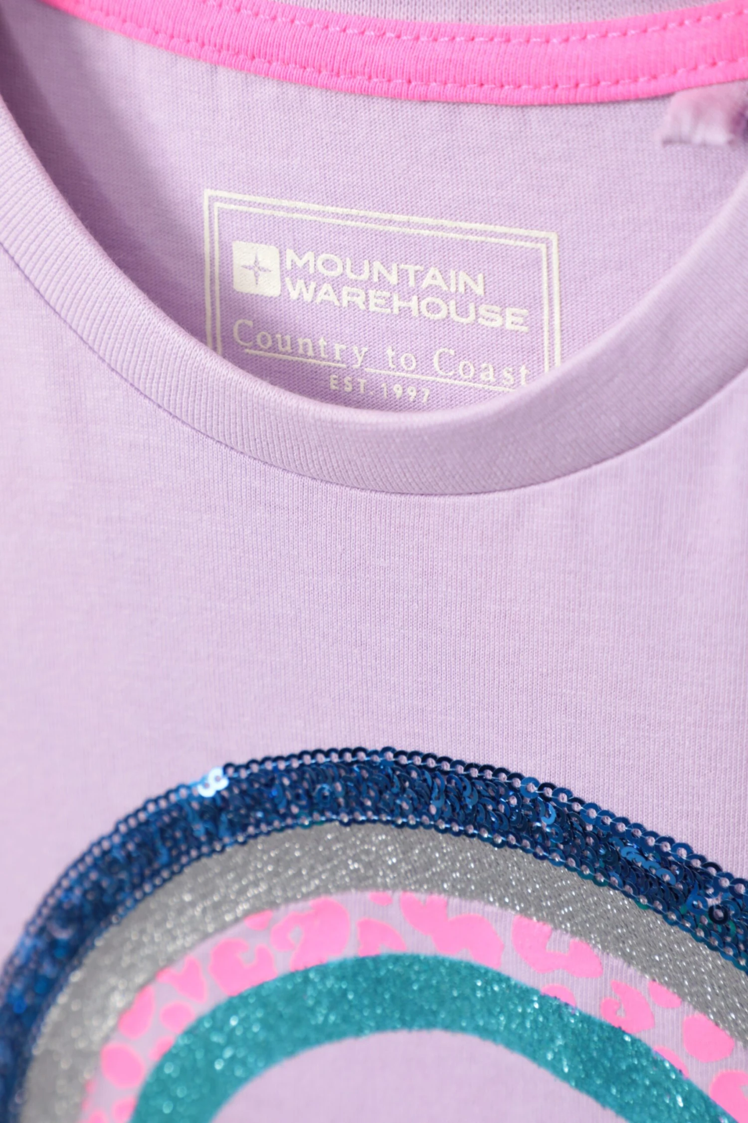 Mountain Warehouse Sequin Rainbow Kids Organic Tee 8 Mountain Warehouse Sequin Rainbow Kids Organic Tee - Image 6