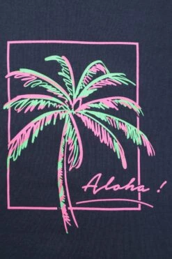 Mountain Warehouse Palm Tree Kids Organic T-Shirt -Kids Fashion Clothing Store 054146 nav palm tree aloha kids organic ss tee kid ss23 04