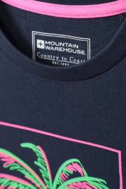 Mountain Warehouse Palm Tree Kids Organic T-Shirt -Kids Fashion Clothing Store 054146 nav palm tree aloha kids organic ss tee kid ss23 05