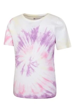Mountain Warehouse Tie Dye Kids Organic T-Shirt -Kids Fashion Clothing Store 054151 mxd tie dye kids ss tee kid ss23 03
