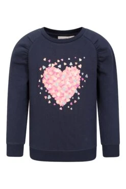 Mountain Warehouse Dispersed Heart Kids Sweatshirt 10 Mountain Warehouse Dispersed Heart Kids Sweatshirt -Kids Fashion Clothing Store 054157 nav raglan dispersed heart kids sweatshirt kid ss23 01