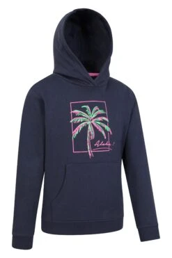 Mountain Warehouse Palm Tree Kids Organic Hoodie -Kids Fashion Clothing Store 054165 nav palm tree aloha kids printed hoodie kid ss23 02