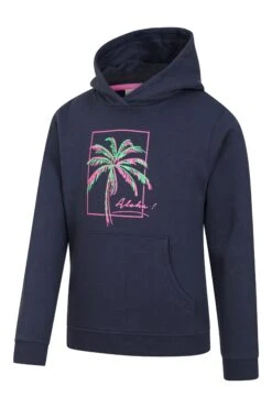 Mountain Warehouse Palm Tree Kids Organic Hoodie -Kids Fashion Clothing Store 054165 nav palm tree aloha kids printed hoodie kid ss23 05