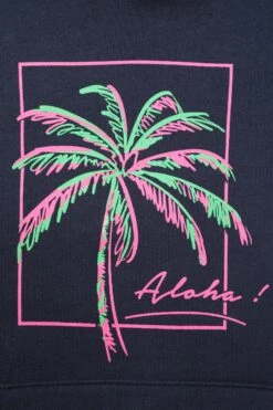 Mountain Warehouse Palm Tree Kids Organic Hoodie -Kids Fashion Clothing Store 054165 nav palm tree aloha kids printed hoodie kid ss23 06