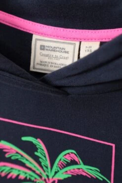 Mountain Warehouse Palm Tree Kids Organic Hoodie -Kids Fashion Clothing Store 054165 nav palm tree aloha kids printed hoodie kid ss23 07