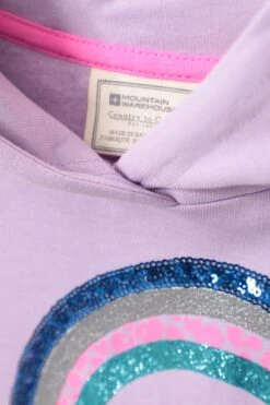 Mountain Warehouse Sequin Rainbow Kids Hoodie -Kids Fashion Clothing Store 054166 lil sequin rainbow kids hoodie kid ss23 06