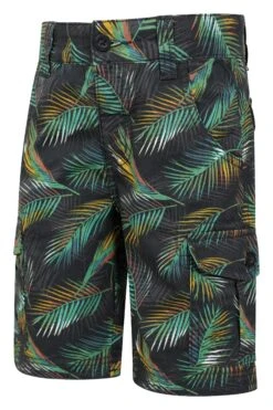 Mountain Warehouse Printed Leaf Kids Cargo Shorts -Kids Fashion Clothing Store 054201 grn printed leaf kids cargo short kid ss23 04