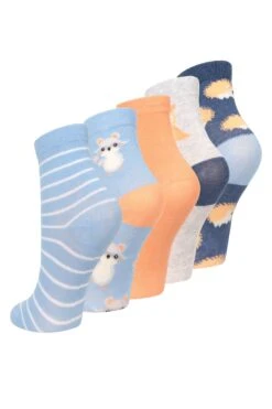 Mountain Warehouse Kids Patterned Socks 5-Pack 13 Mountain Warehouse Kids Patterned Socks 5-Pack -Kids Fashion Clothing Store 054509 bbl patterned kids socks 5 pk acc ss23 02