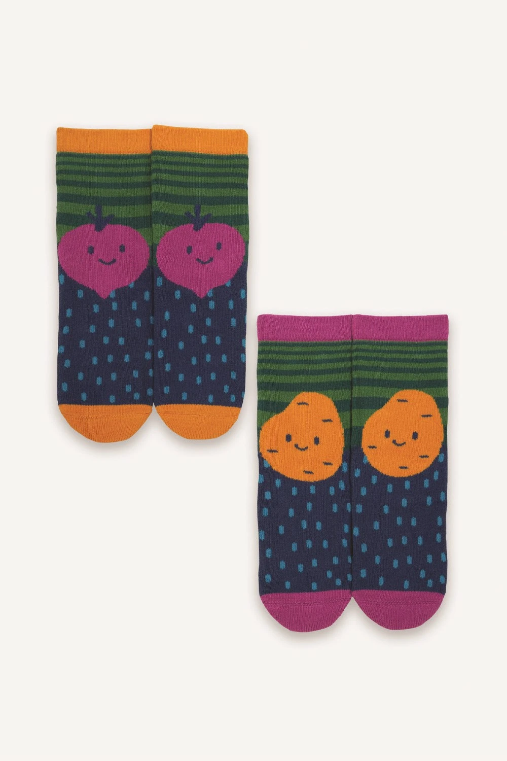 Veggie Kids Grippy 2-Pack Socks 3 Veggie Kids Grippy 2-Pack Socks