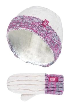 Kids Thermal Thermal Hat And Mittens Set