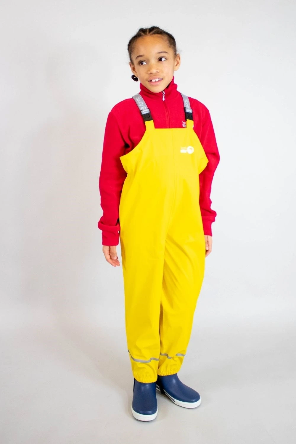 Forest Ranger Kids Waterproof PU Dungarees 4 Forest Ranger Kids Waterproof PU Dungarees - Image 2