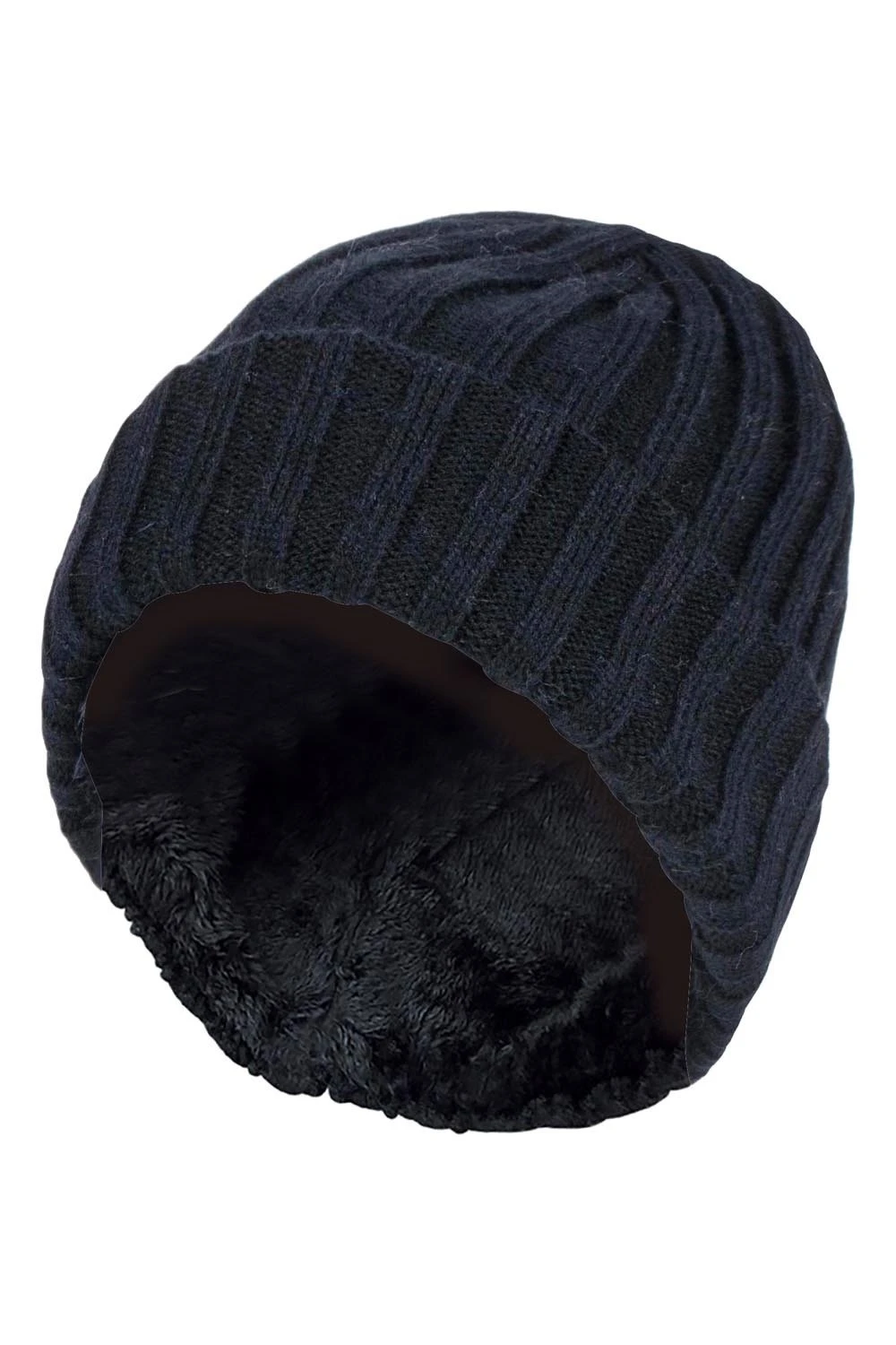 Kids Ribbed Turnover Winter Hat 5 Kids Ribbed Turnover Winter Hat - Image 3