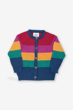 Kids Stripy Rainbow Cardigan