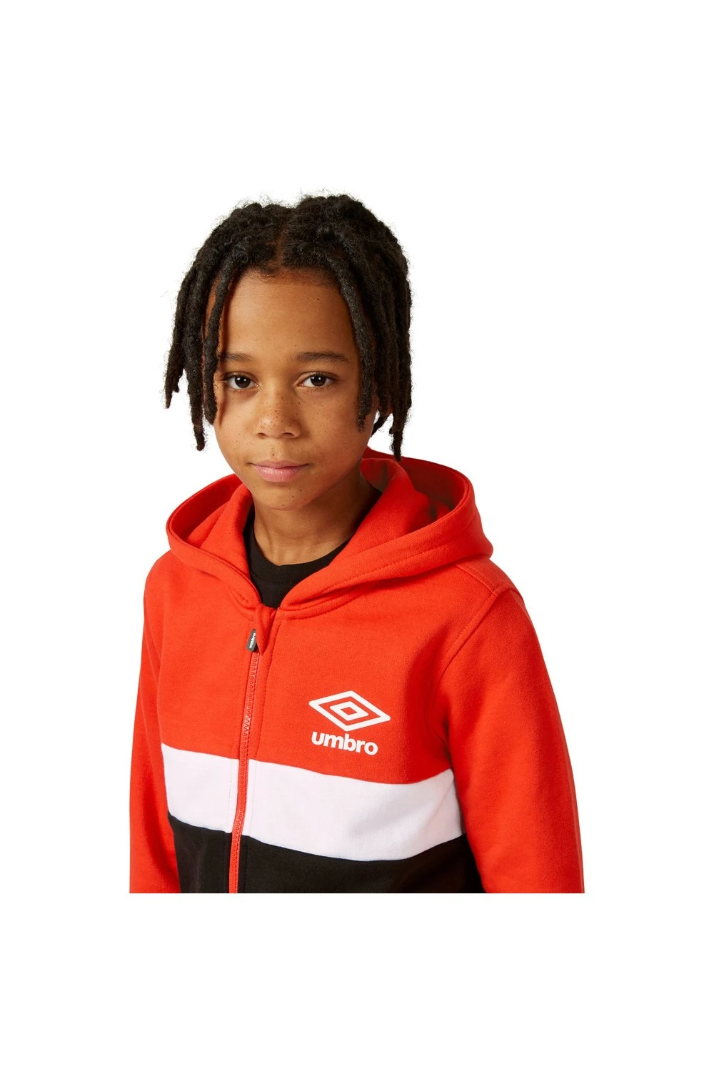 UMBRO Panelled Kids Logo Full Zip Hoodie 5 UMBRO Panelled Kids Logo Full Zip Hoodie - Image 3