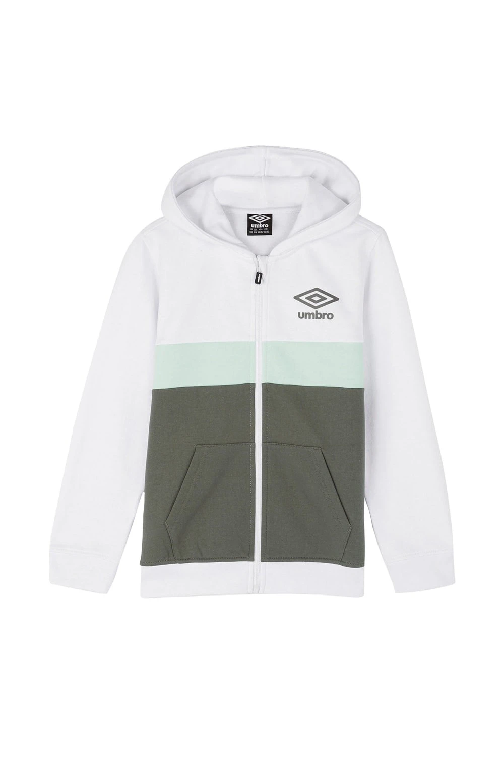 UMBRO Panelled Kids Logo Full Zip Hoodie 8 UMBRO Panelled Kids Logo Full Zip Hoodie - Image 6