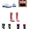 Kids Transparent Welly Boots And Socks Package -Kids Fashion Clothing Store m41d66 001 kidstransparentwellybootsandsockspackage20221020112133 1
