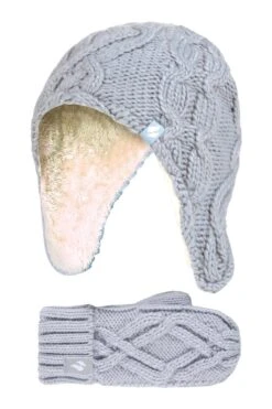 Kids Thermal Trapper Hat & Mittens Set -Kids Fashion Clothing Store m48de7 002 kidsthermaltrapperhatmittensset20221012050614 1