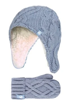 Kids Thermal Trapper Hat & Mittens Set -Kids Fashion Clothing Store m48de7 003 kidsthermaltrapperhatmittensset20221012050614 1