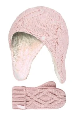 Kids Thermal Trapper Hat & Mittens Set -Kids Fashion Clothing Store m48de7 004 kidsthermaltrapperhatmittensset20221012050615 1