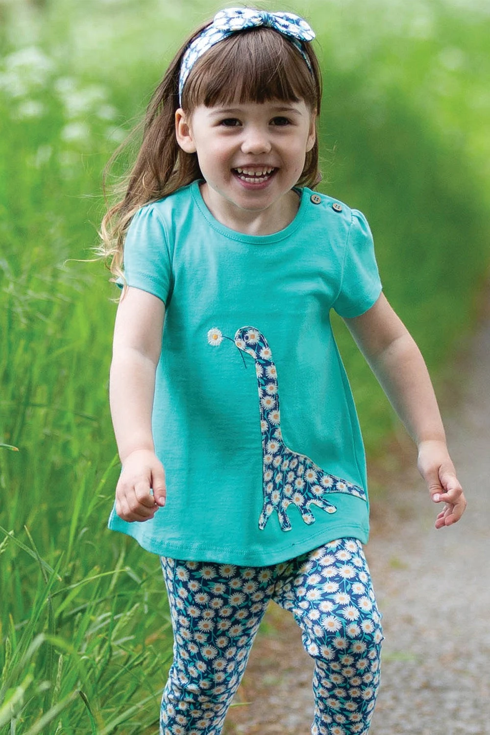 Dino Daisy Baby/Kids Tunic 4 Dino Daisy Baby/Kids Tunic - Image 2