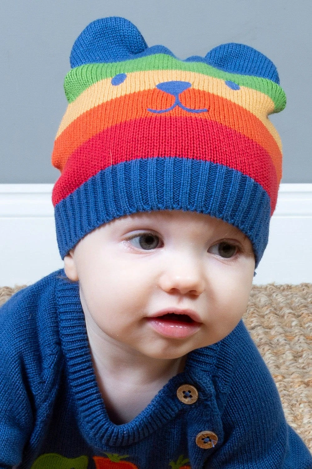 Rainbow Baby Knit Hat 4 Rainbow Baby Knit Hat - Image 2