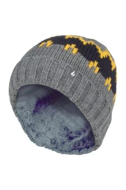 Kids Ribbed Soft Pom Pom Beanie Hat