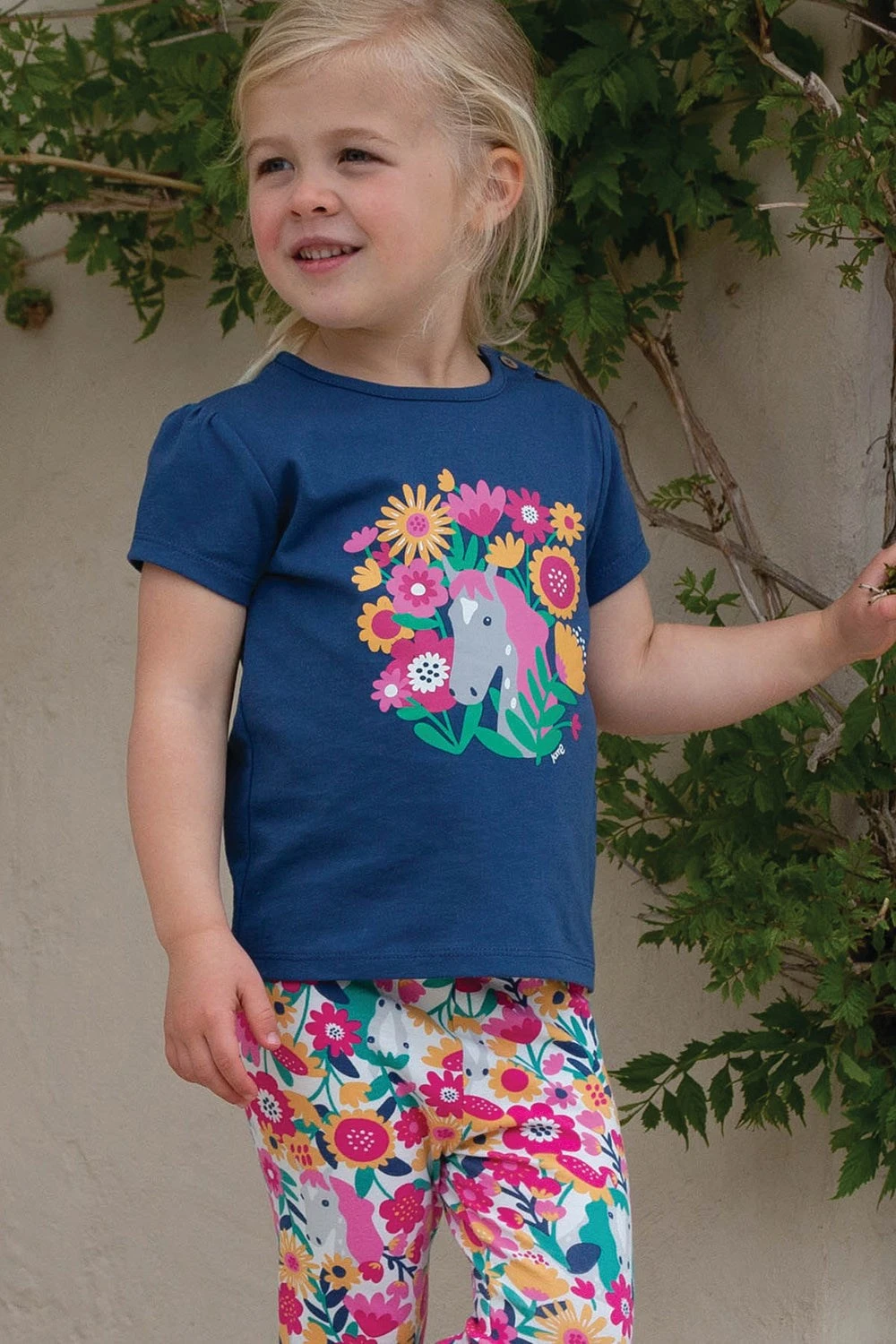 Peek-A-Pony Baby/Kids Organic Cotton T-Shirt 4 Peek-A-Pony Baby/Kids Organic Cotton T-Shirt - Image 2