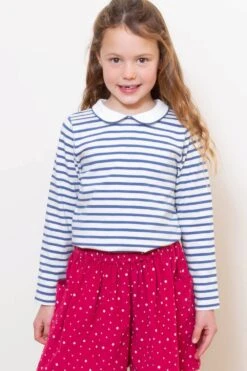 Peter Pan Kids Stripy Long Sleeve Top -Kids Fashion Clothing Store m5c14c 001 peterpankidsstripylongsleevetop20221223122103 2