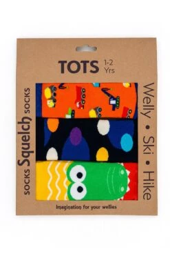 Toddlers Welly Socks Gift Box 3-Pack