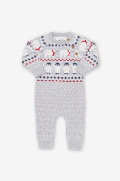 Polar Pals Baby Knit Romper
